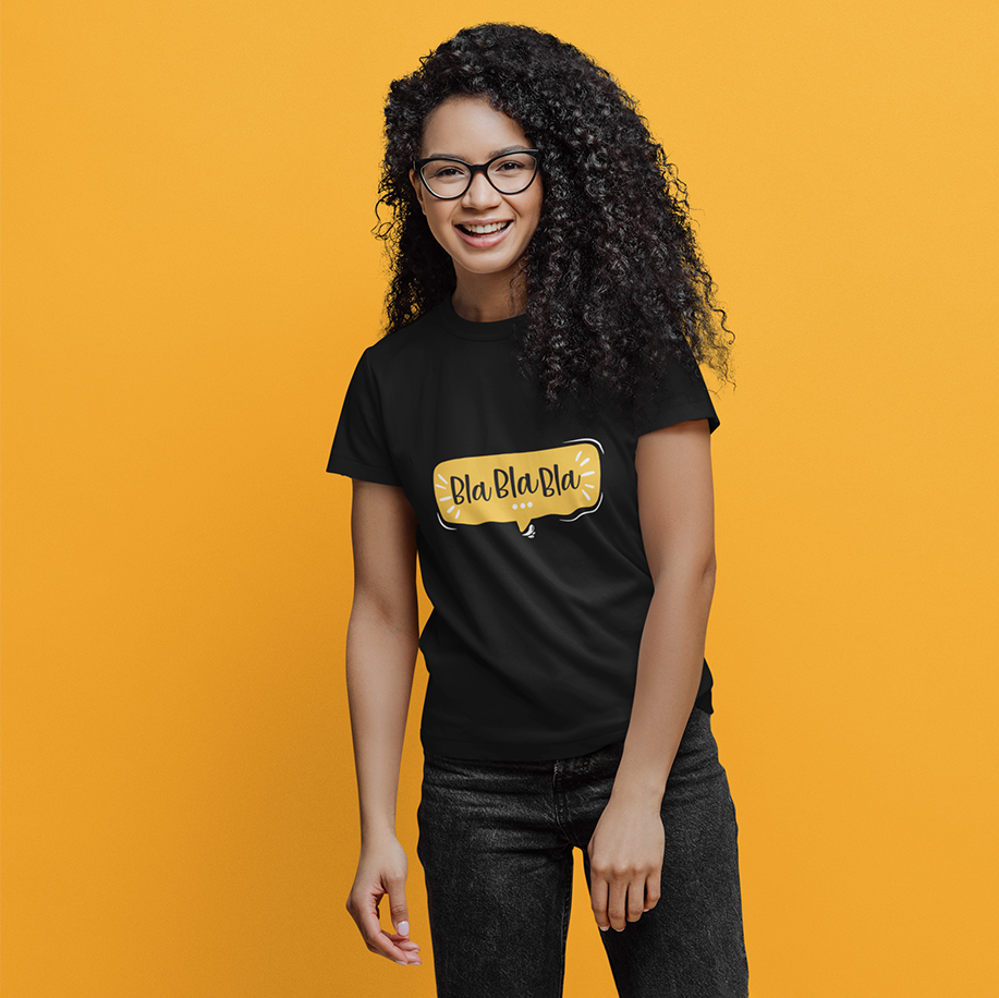 Bla, bla, bla - T-shirt à Manches Courtes pour Femmes