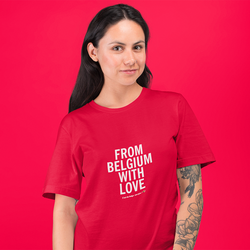 From Belgium with love - T-shirt Unisexe à Manches Courtes