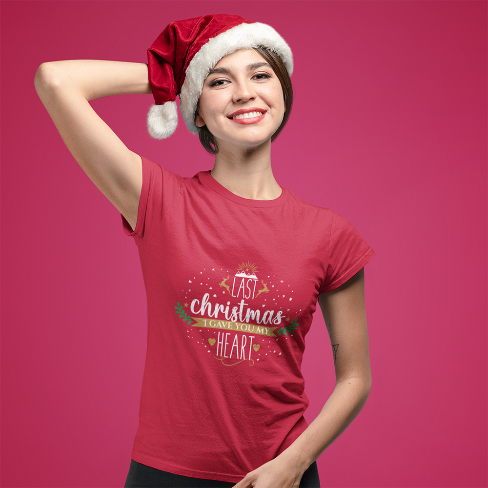 Last Christmas i gave you my hearth - T-shirt Unisexe à Manches Courtes