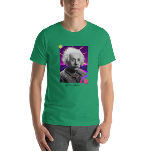 Albert Einstein 80's - T-shirt Unisexe à Manches Courtes