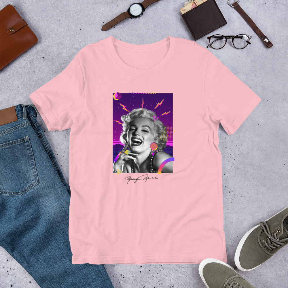 Marilyne Monroe 80's - T-shirt Unisexe à Manches Courtes