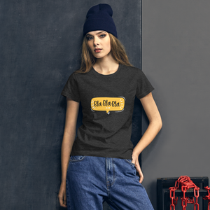 Bla, bla, bla - T-shirt à Manches Courtes pour Femmes